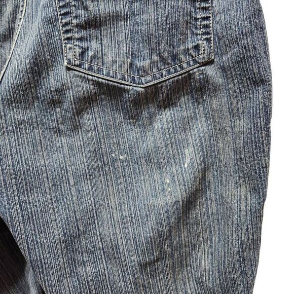 Vintage Faded Glory bootcut stretch jeans stripes size 12 - Picture 6 of 11